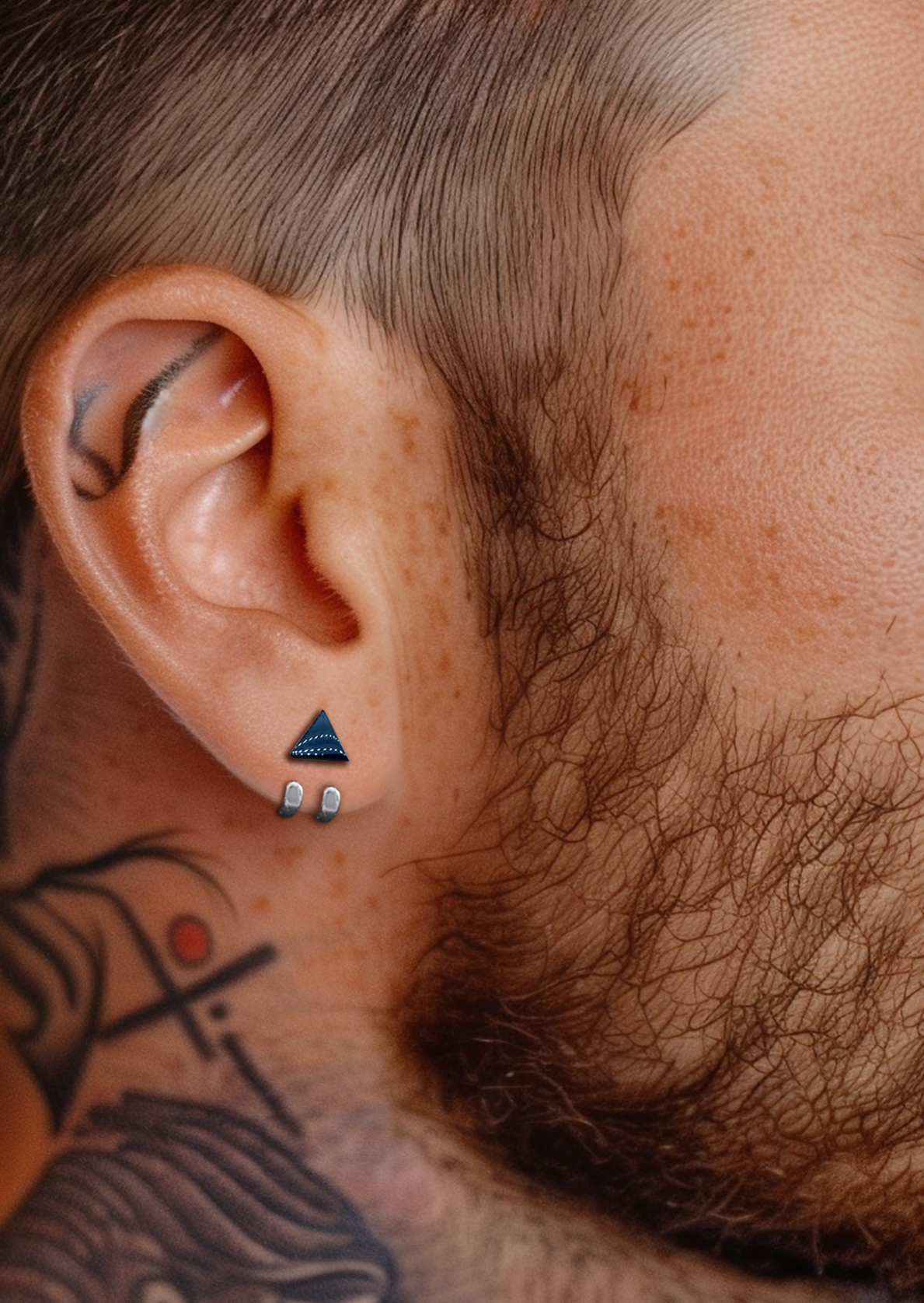 Mens Jewelery - Silver Stud Jewellery, Men, Gift for manly man, Male Jewellery , Edgy, Mens Earrings, Jewelry for Men, everyday A501a