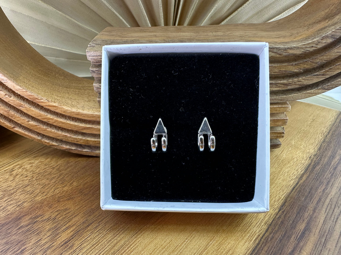 Mens Earrings - Silver Stud Earrings, Mens Studs, Minimalist, Male Earring Silver Edgy Studs for Men, tick v, hoop man earrings, B023