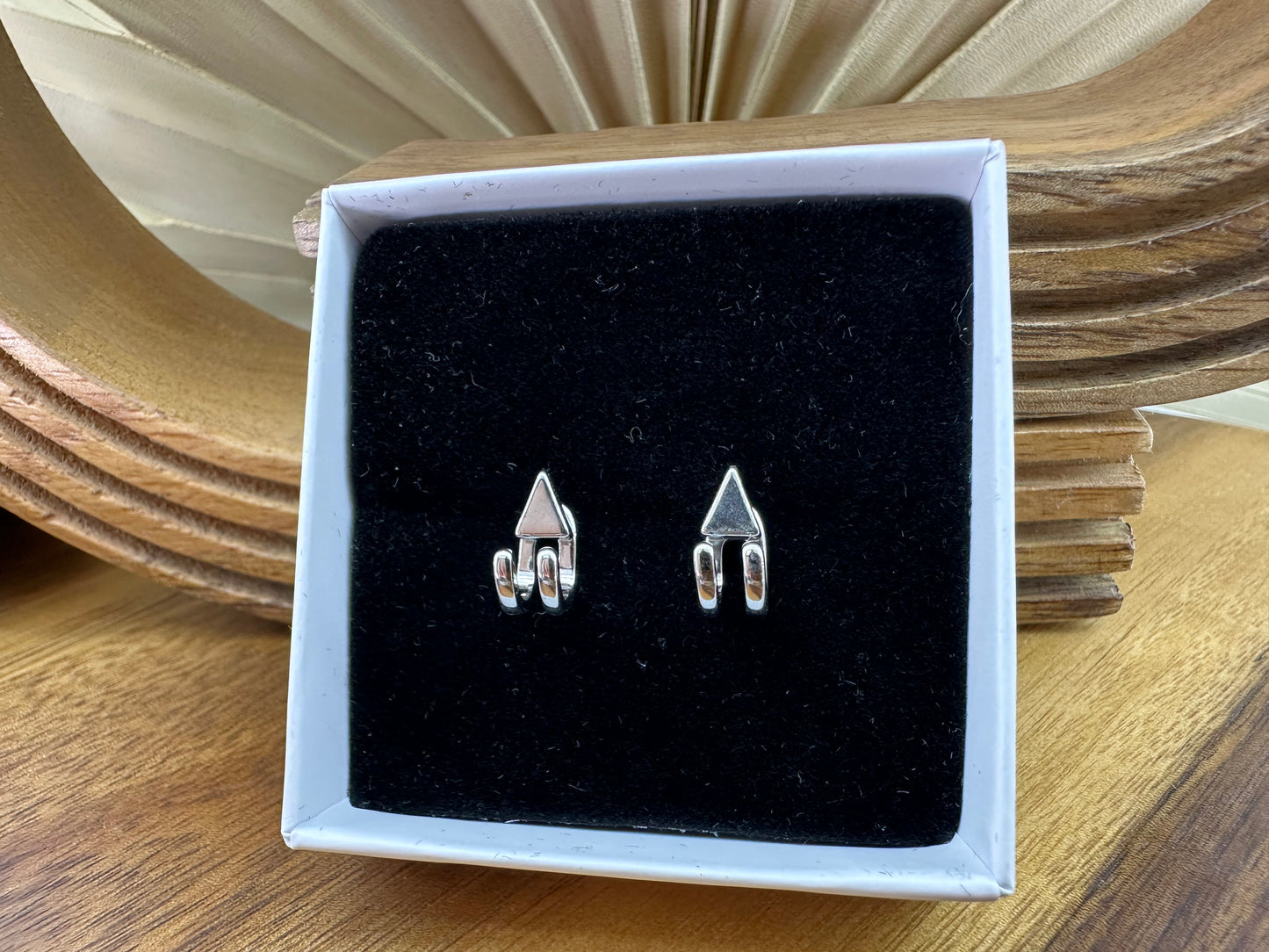 Mens Earrings - Silver Stud Earrings, Mens Studs, Minimalist, Male Earring Silver Edgy Studs for Men, tick v, hoop man earrings, B023