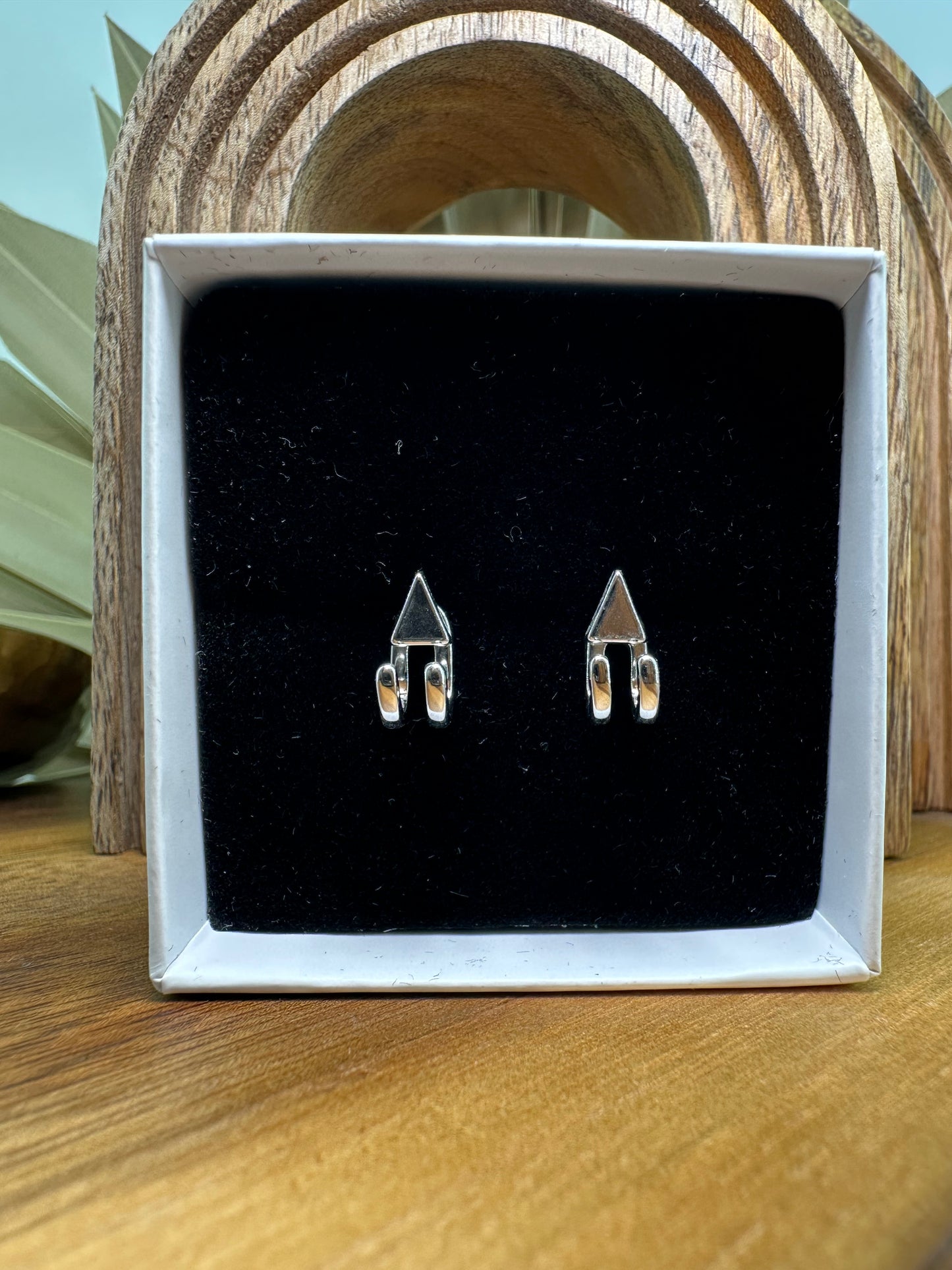 Mens Earrings - Silver Stud Earrings, Mens Studs, Minimalist, Male Earring Silver Edgy Studs for Men, tick v, hoop man earrings, B023