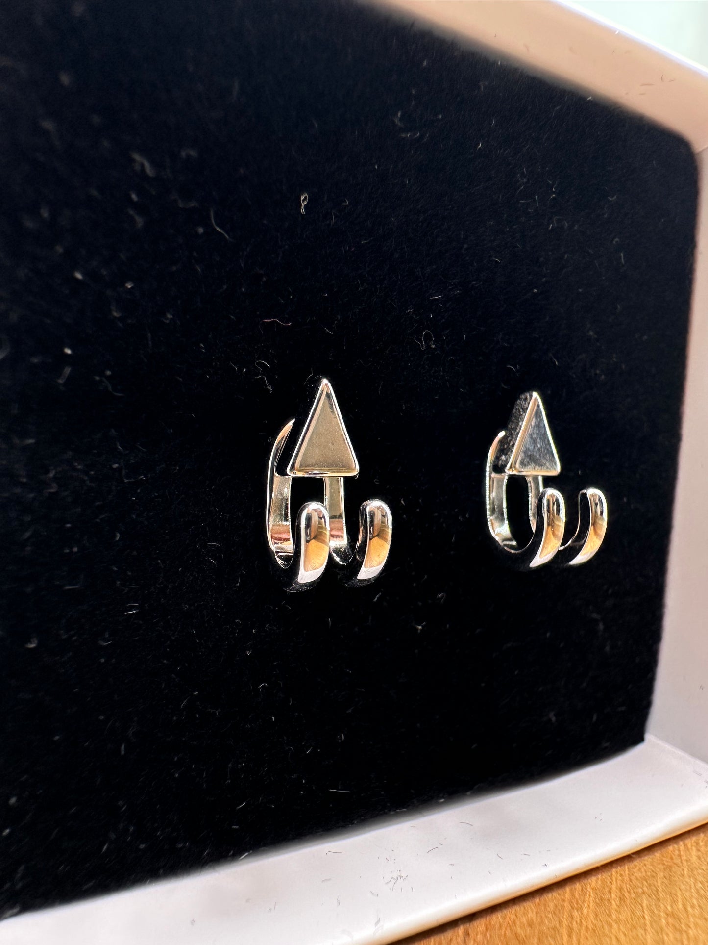 Mens Earrings - Silver Stud Earrings, Mens Studs, Minimalist, Male Earring Silver Edgy Studs for Men, tick v, hoop man earrings, B023