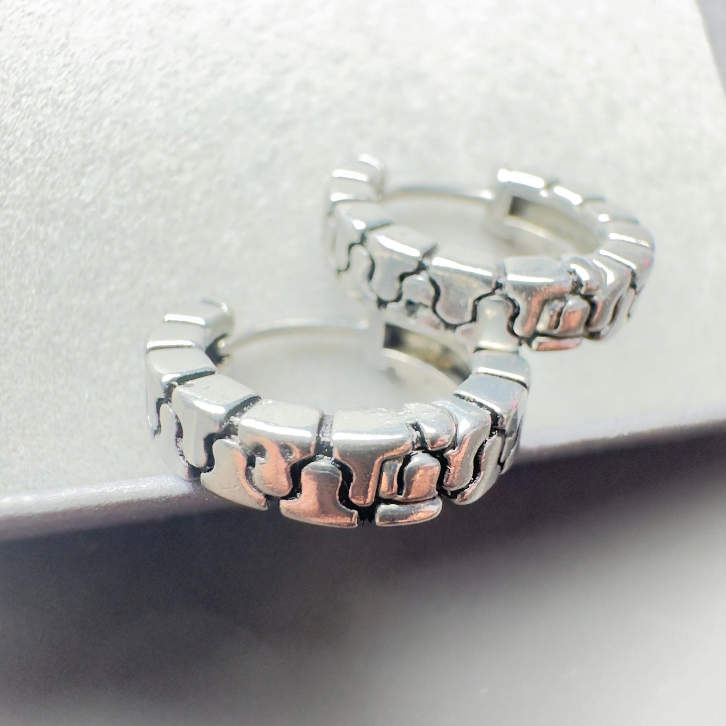 Minimalist Hoop Earrings Silver Mens Earrings, Male Hoop Earring for Mens Jewellery, Hoops for zip hoop earrings, A218