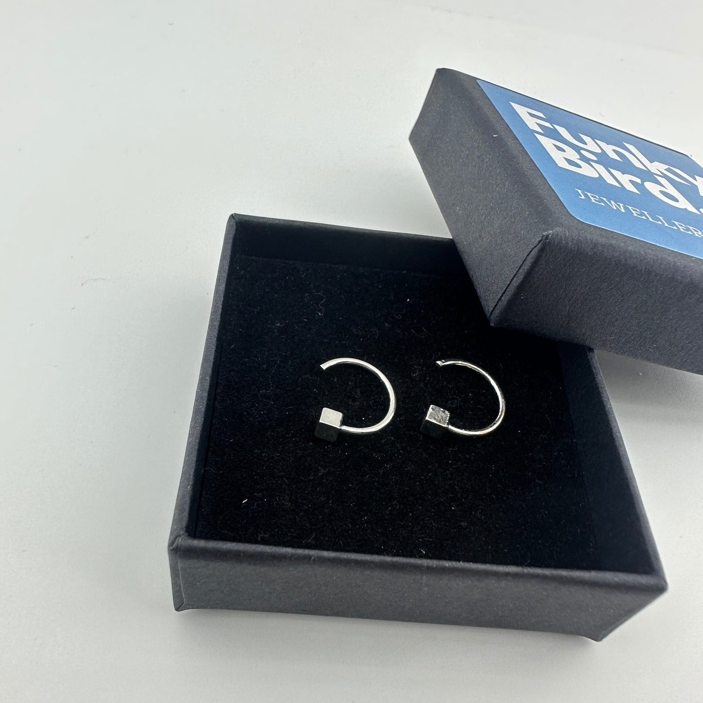 Mens Earrings - Silver Huggie Earrings, Men, Minimalist Male Earring, Edgy, Hook Earrings, Sterling Silver, Mens Silver, Man Earring, A139