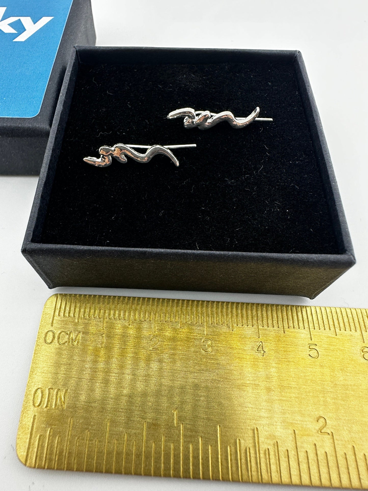 Ear Climbers Earrings, Curved Bar, Stacking Earrings, Dainty Earrings, Minimalist Earrings, Climber Crawler earrings, Silver Jewellery, A297