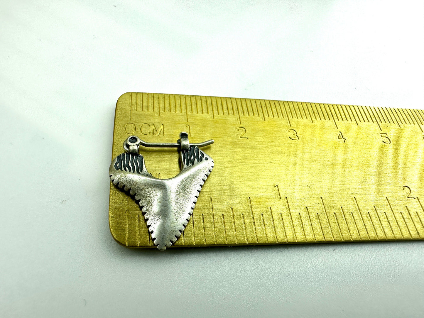 Boho Beach Vibes: Unique Shark Tooth Drop Earrings Beach Jewelry for Men, Male, Masculine, Manly Jewellery, unique jewellery, A304