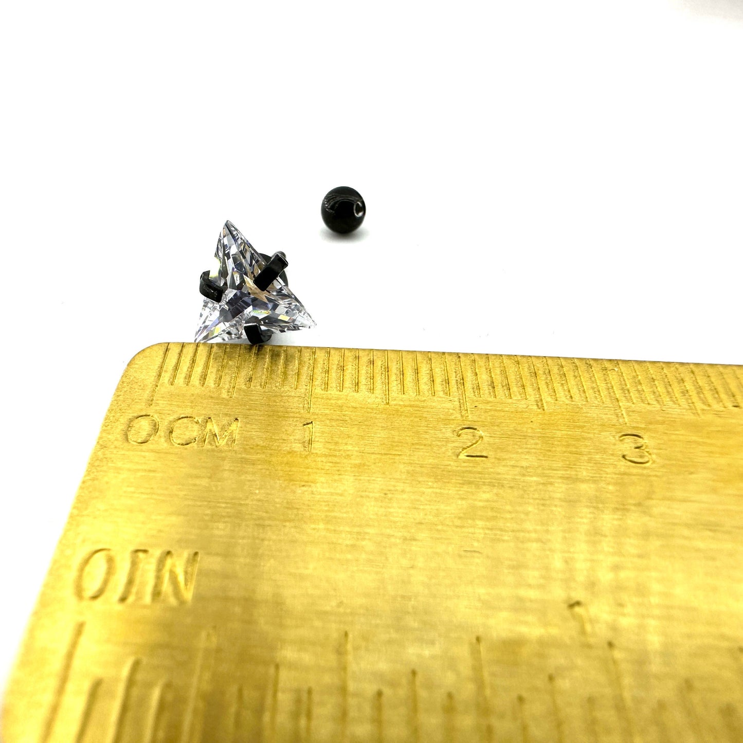 Mens Stud Earrings, Men, Diamond Look, Screw Back Male Earring, ballend stud, Mens Stud Earrings, Internally threaded, Studs for Men, A335