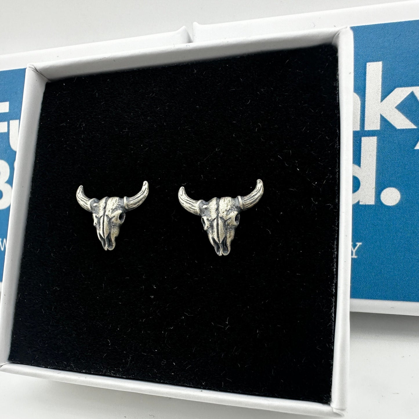 Skull Earrings - Silver Stud Earrings Men Minimalist Male Edgy Mens Earring Silver Mens Stud Earrings, Studs for Men, A356