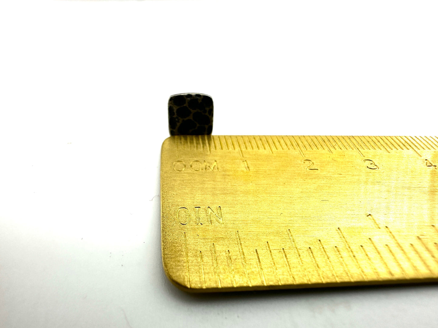 Hammered Earrings - Silver Mens Earrings Handcrafted Hammered Square Earrings Minimalist Statement Jewellery for Every Occasion, A324