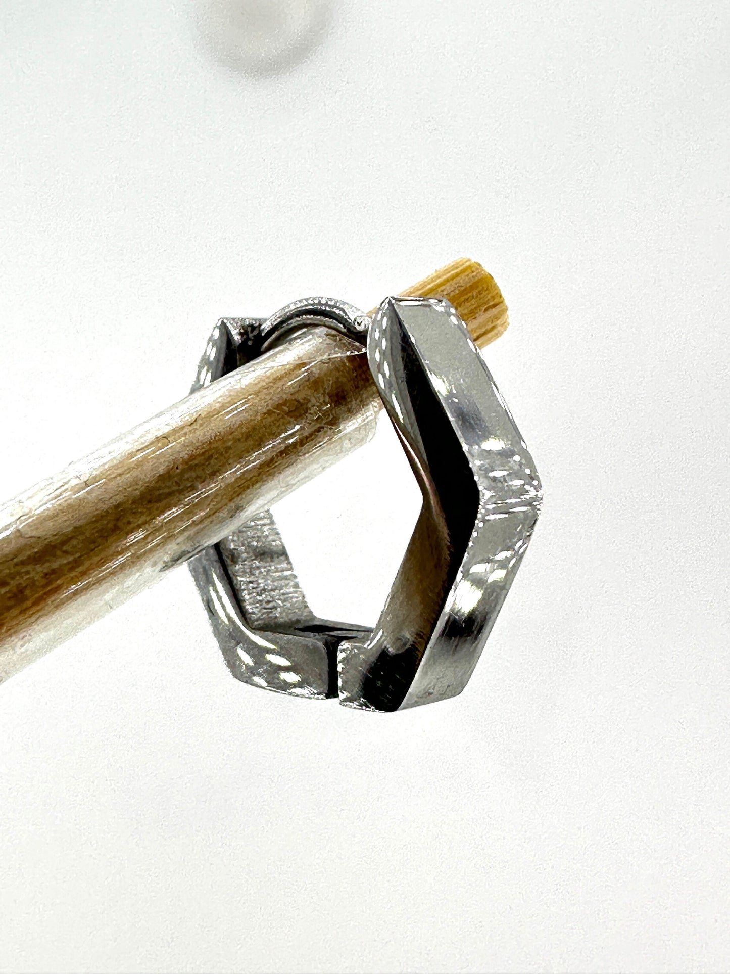 Mens Earrings - Silver Earring, Men, Minimalist Male Earring, Sterling Silver, Mens Huggie Earrings, Single earring for Men, A320