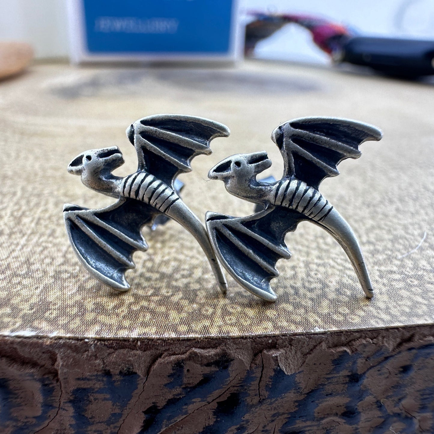 Dragon Stud Earrings, Silver Stud Earrings, Men, Dragon Jewellery, Edgy Earring, Man Stud Earrings, Studs for Women, Man, Jewellery, A368