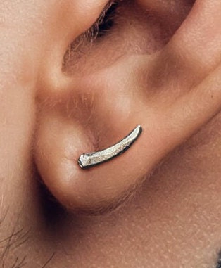 Mens Jewelry Mens earrings Silver jewelry earring studs for mens tick stud earring men manly jewelry, orecchini uomo A373