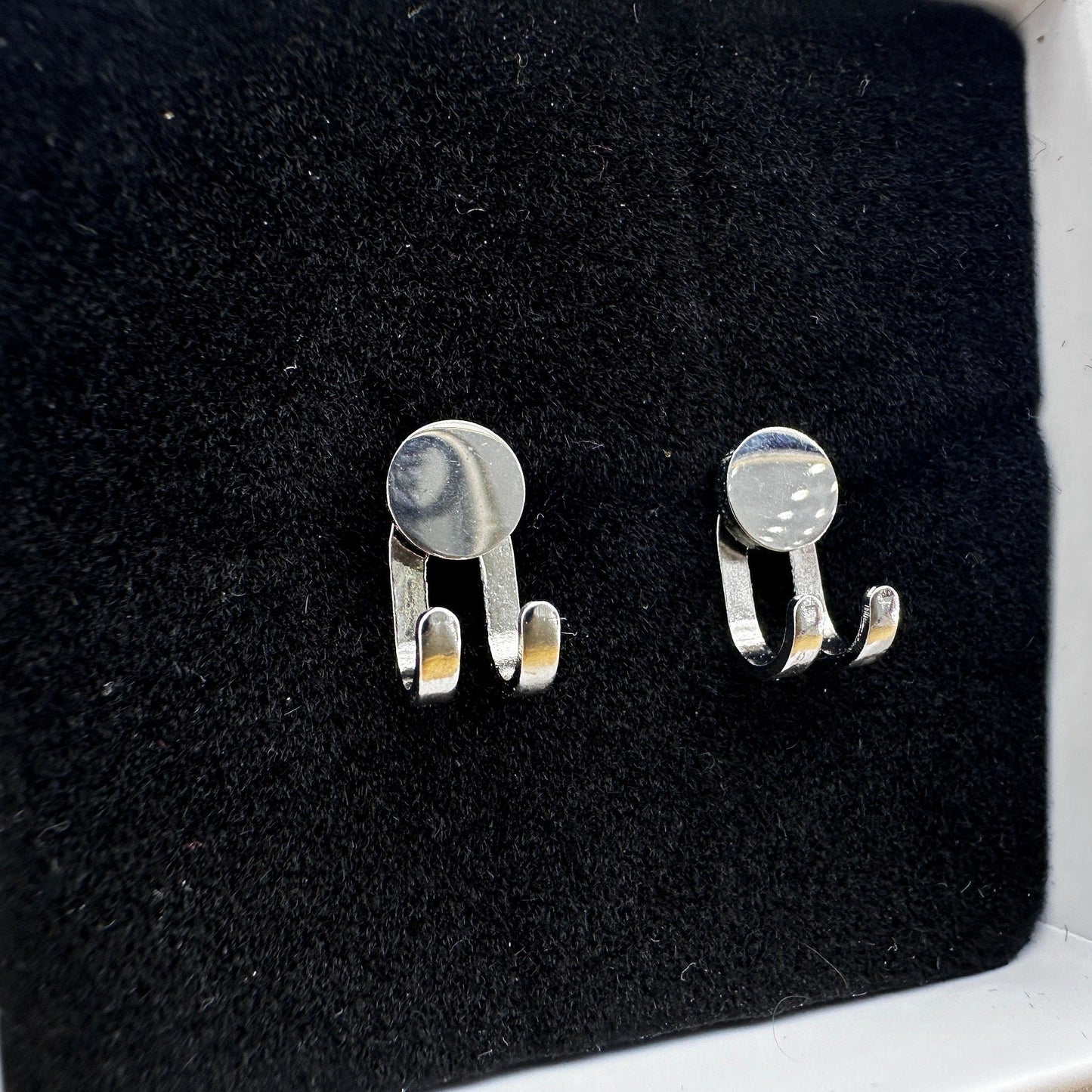 Mens Earrings - Silver Stud Wrap Around Earrings, Men, Edgy Male Earring, Silver, Mens Stud Earrings, Studs for Men, Stud earrings, A378