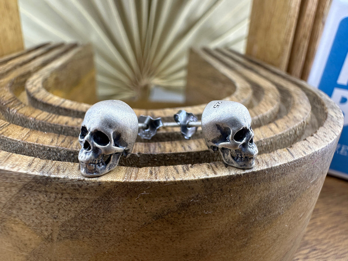 Skull Earrings Silver Minimalist Stud Earrings for Mens Silver Skull Earrings Edgy and Elegant Gothic Jewellery for a Bold Statement, A325