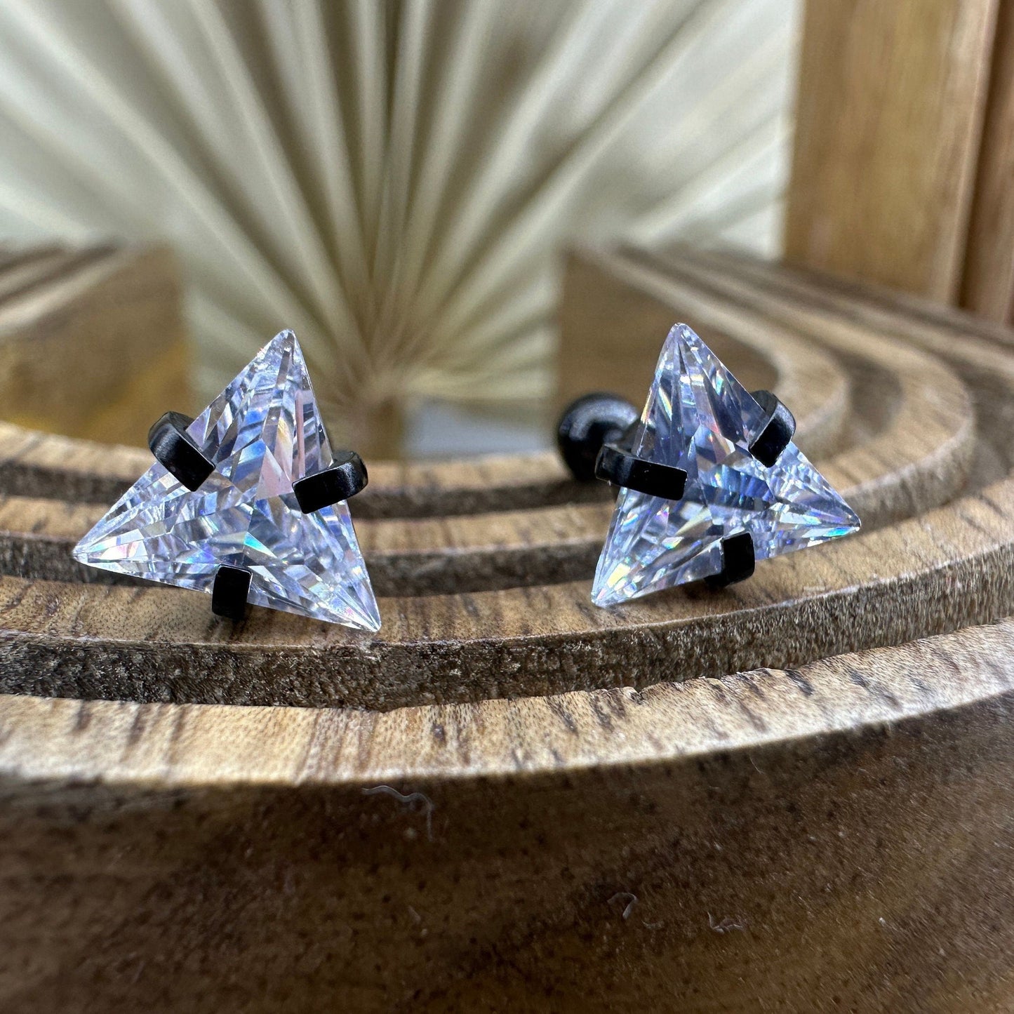 Mens Stud Earrings, Men, Diamond Look, Screw Back Male Earring, ballend stud, Mens Stud Earrings, Internally threaded, Studs for Men, A335