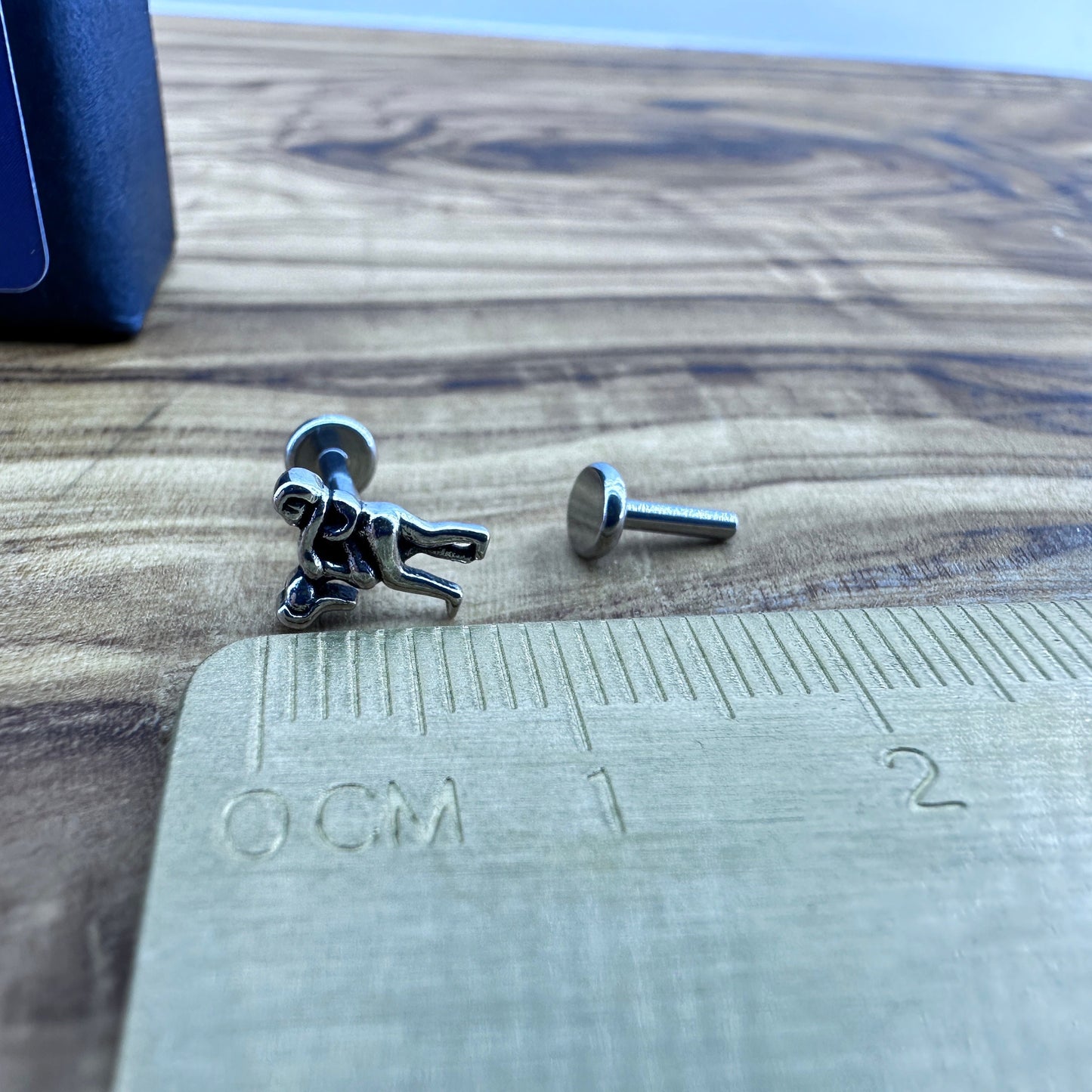 Helix Embrace Flat back Earring Piercing | Karma sutra | Rude Surgical Steel Tragus Cartilage Internally Threaded Earring with screw front