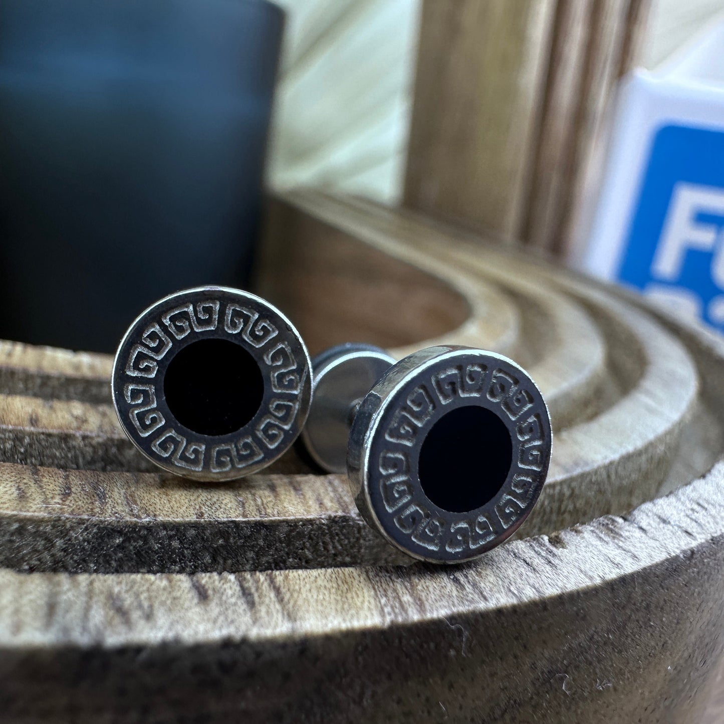 Flat Back Silver Stud Earrings, Men Earrings Flat Back Earrings Bar Minimalist Male Earring, Silver Mens Screwback Studs Earrings, A306