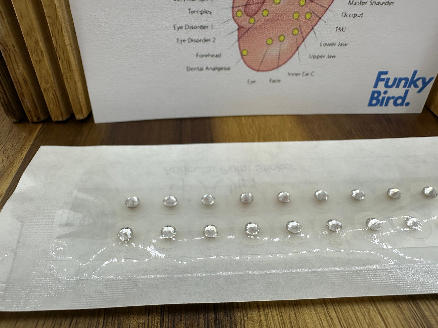 Ear Seeds, Acupressure Ear Seed Pack, Tiny Diamonte Ear Seeds for Pain Relief Chinese Medicine Migraine relief, back pain relief, neck pain