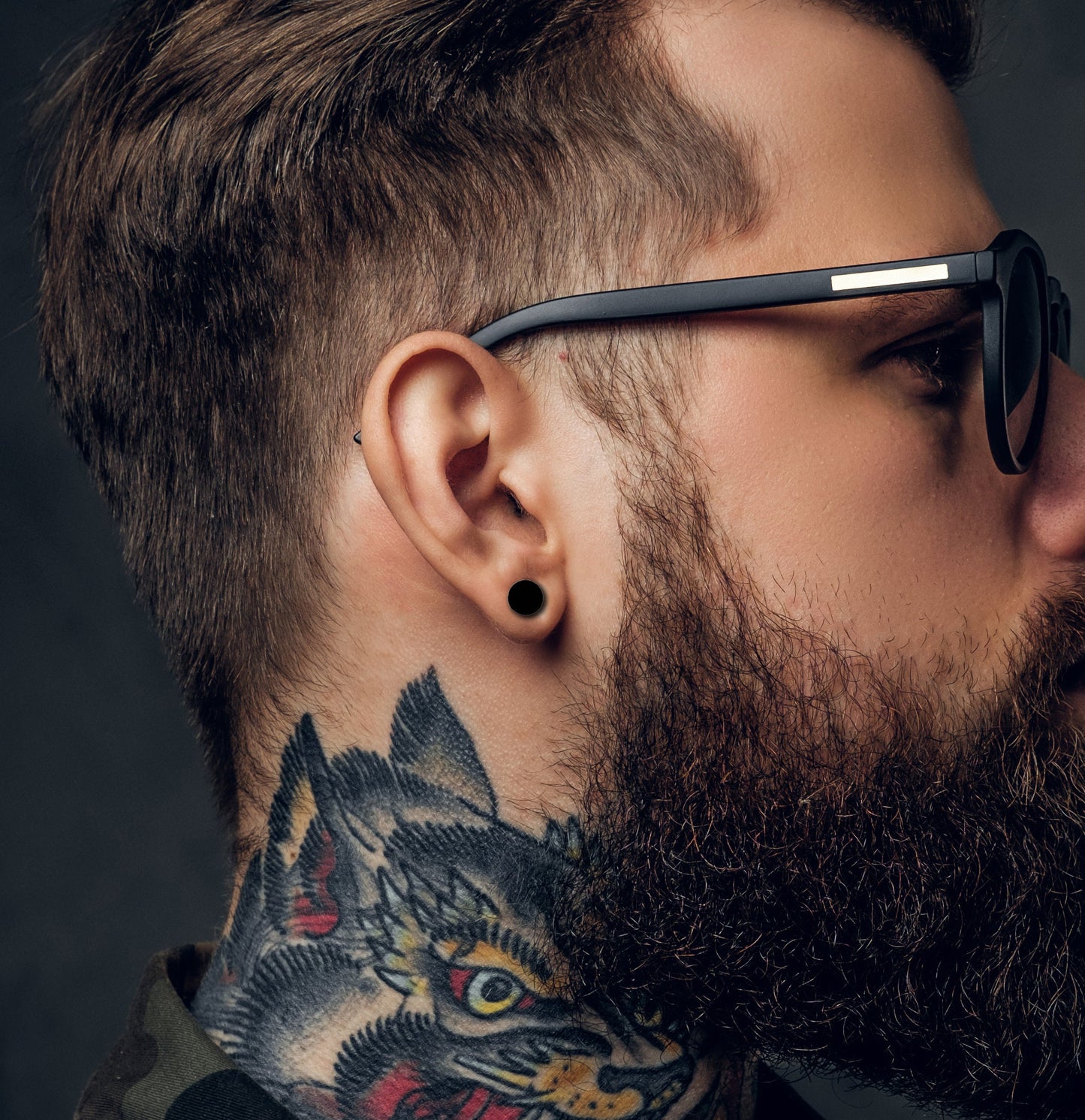 Black Gem Stud Earrings, Men, Edgy Male Earring, Black Silver, Mens Stud Earrings, Studs for Men, Black Gem earrings, A376