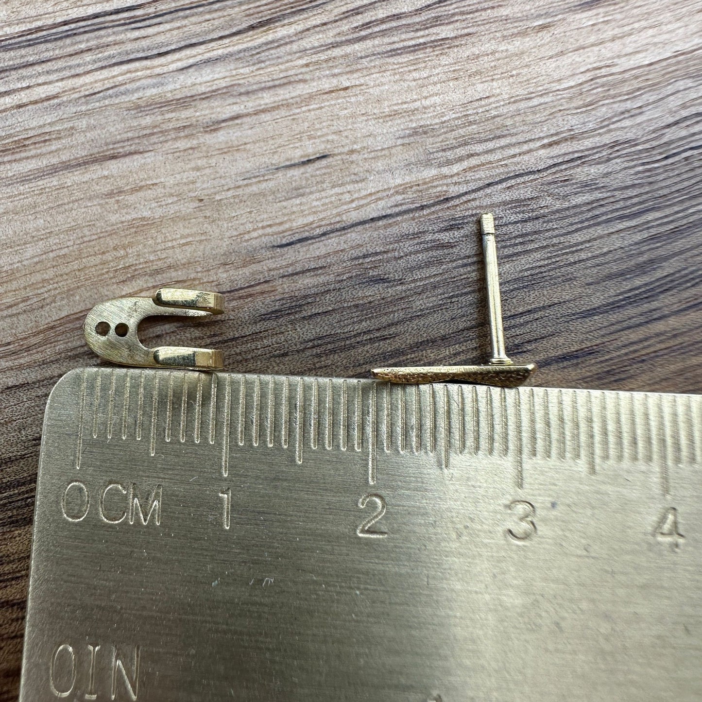 Womens Earrings - Gold Stud Earrings, Minimalist Womens Earrings, 18k Gold Ladies Stud Earrings, Studs for Women, tick earrings, A482