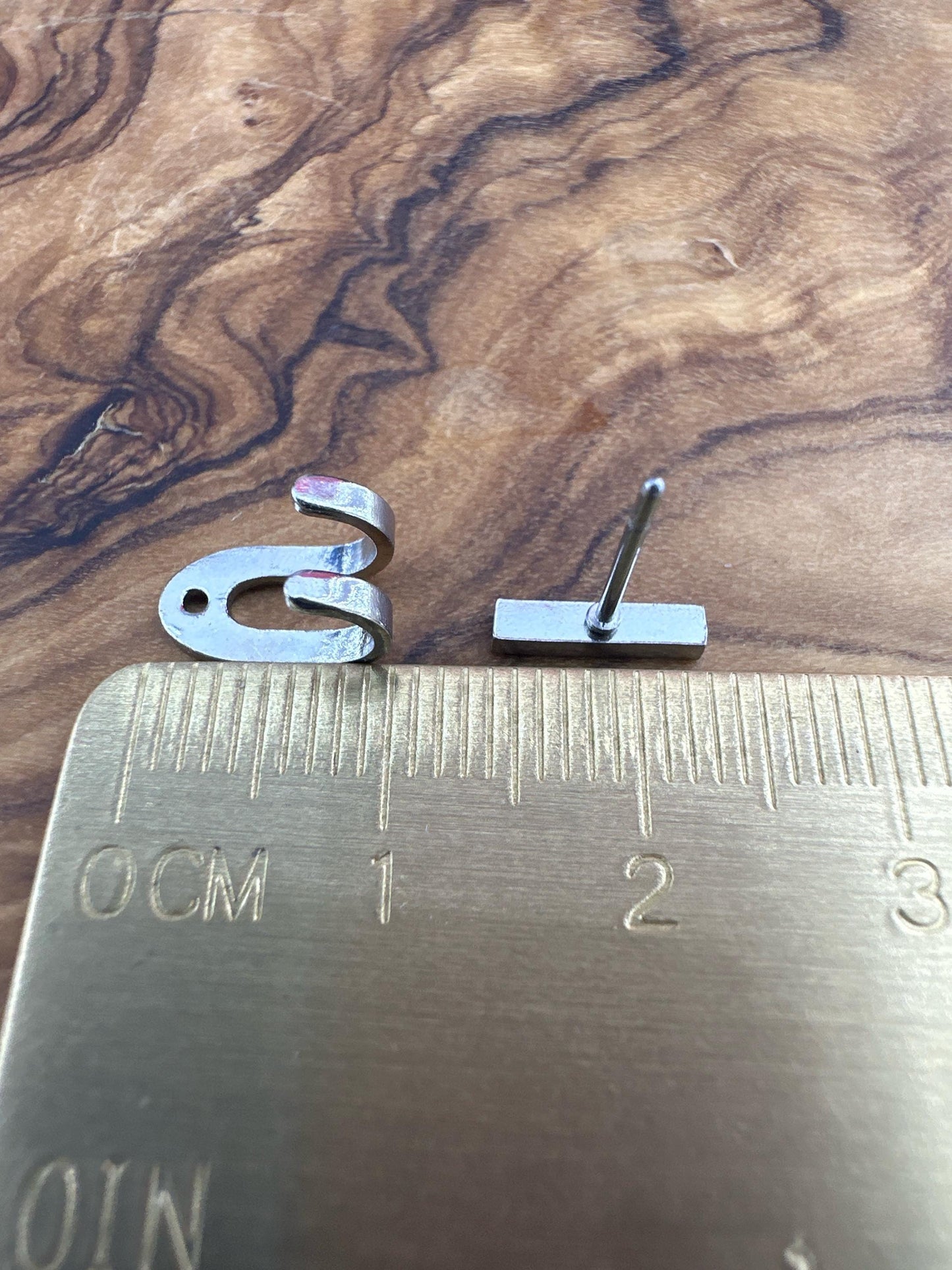 Mens Earrings - Silver Stud Earrings, Men, Gift for manly man, Male Earring, Edgy, Mens Stud Earrings, Studs for Men, everyday earring A500a