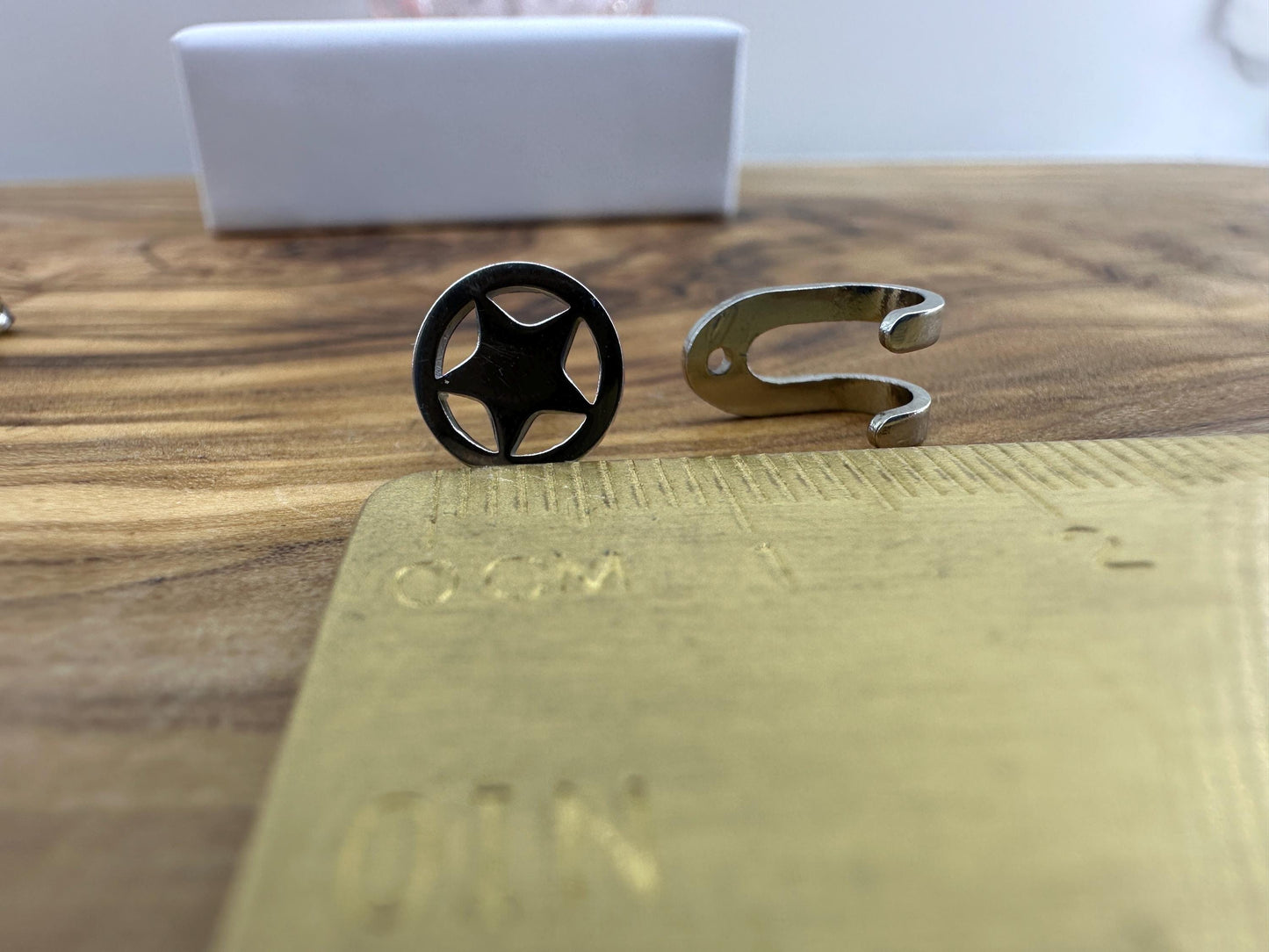 Mens Earrings - Silver Stud Earrings, Mens Studs, Star, Minimalist, Male Earring Silver Edgy Studs for Men, tick v, hoop man earrings, A203