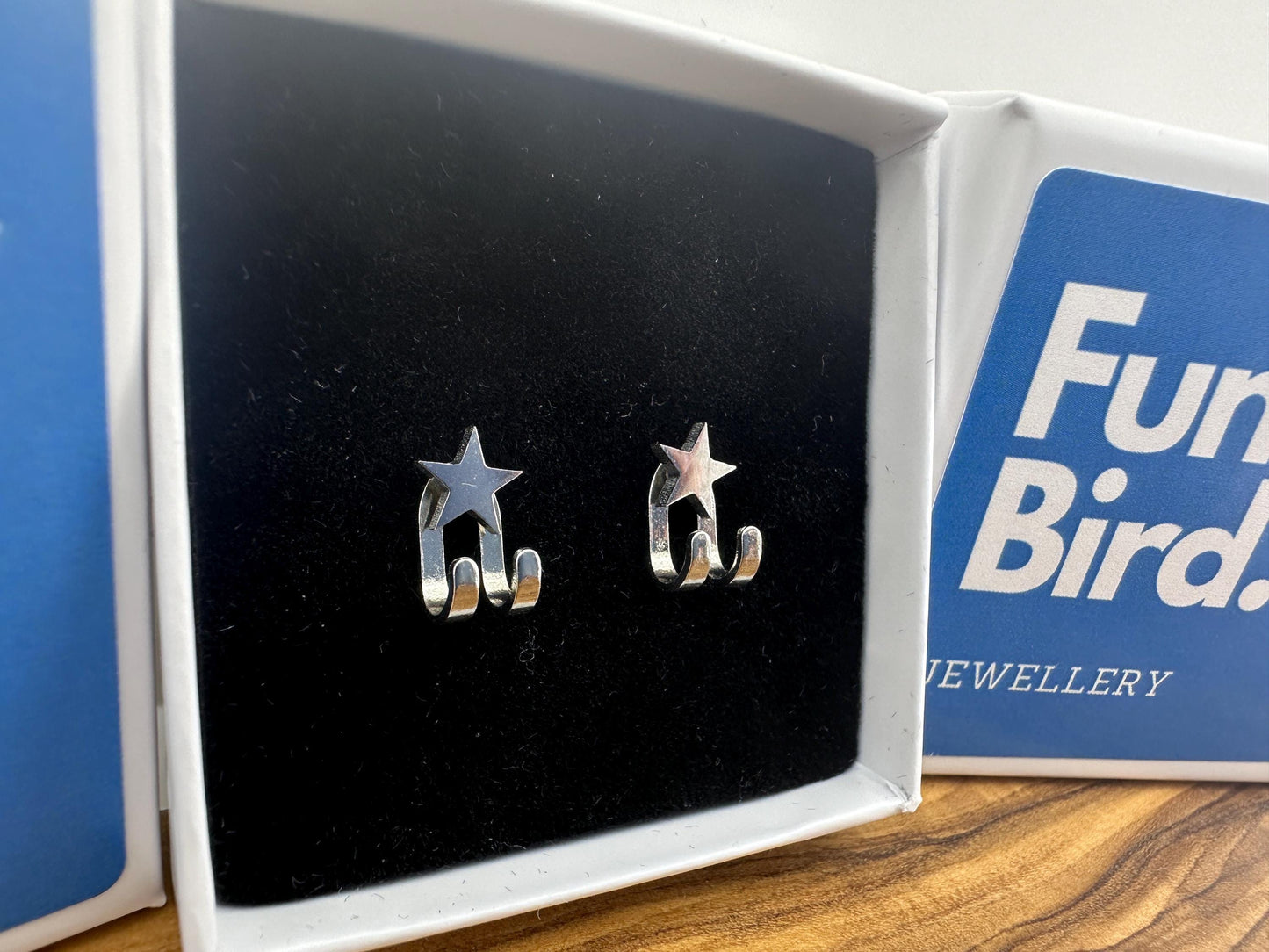 Mens Earrings - Silver Stud Earrings, Star, Men, Minimalist Male Earring, Silver, Mens Stud Earrings, Studs for Men, cuff earrings, A204