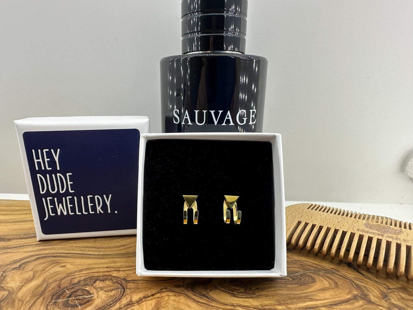 Mens Minimalist Earrings - Gold Stud Earrings, Men, Gift for manly man, Male Earring, Edgy, Mens Stud Earrings, Studs for Men, A511