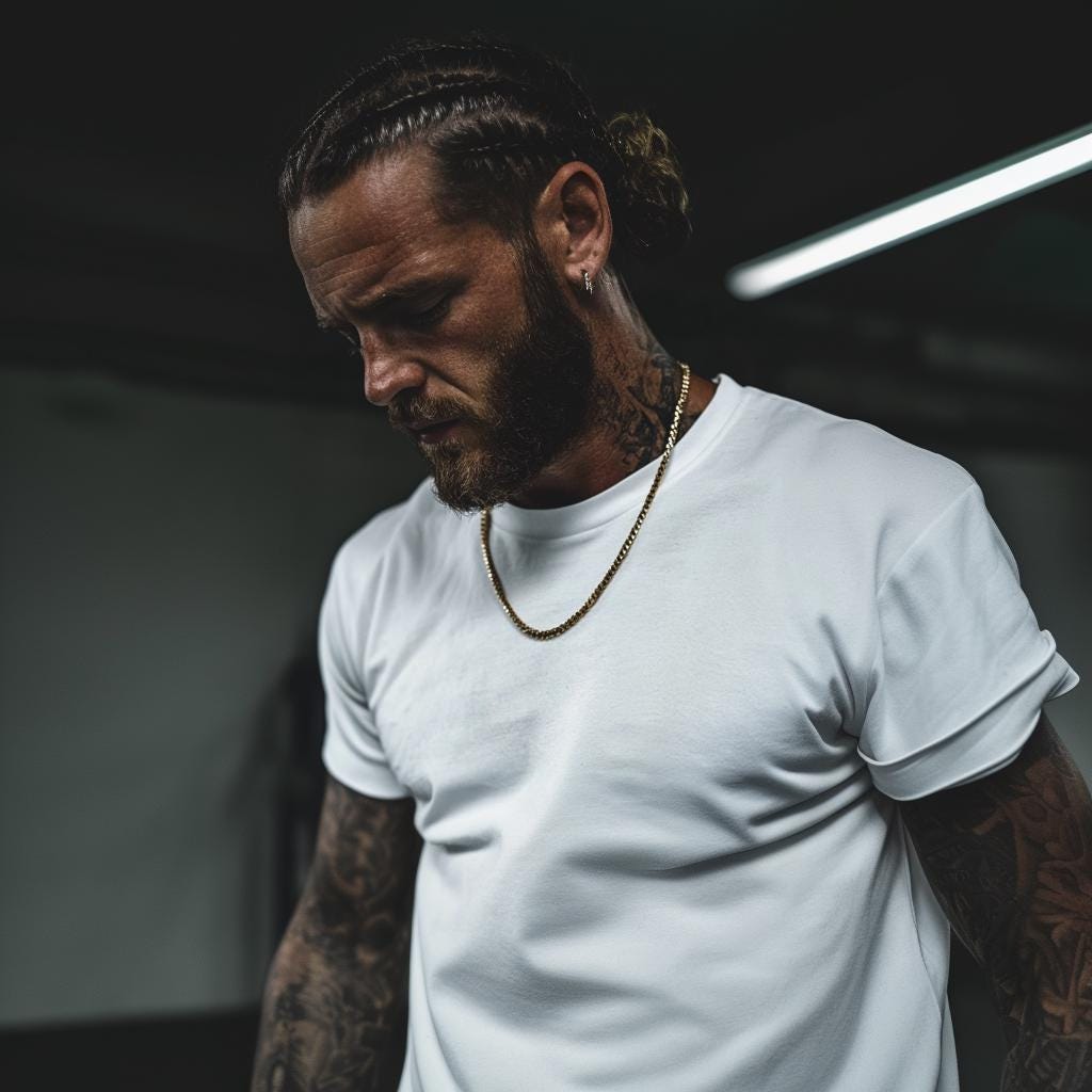 Gym Miami Cuban Chain - Giftful Gym Chain Necklace for Men - Gym Jewelry - Mens gifted gym Gold Waterproof Chain - Gym Gift - Gifted - B008