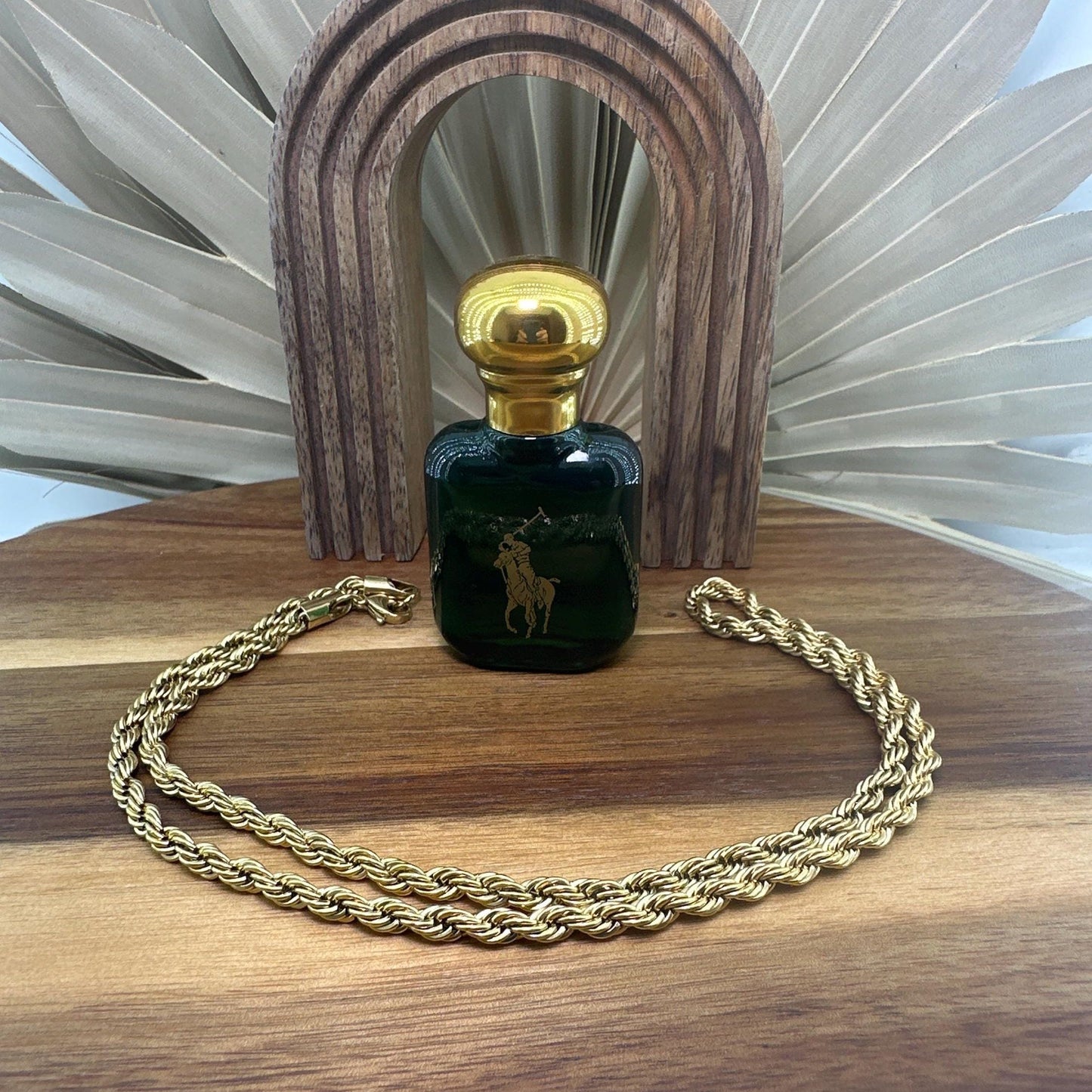 Gold Rope Necklace for Men - Gold Rope Chain - Mens Gold Necklace - 50cm - Waterproof Chain - gifts for him - Men's Jewelry Necklace, B003