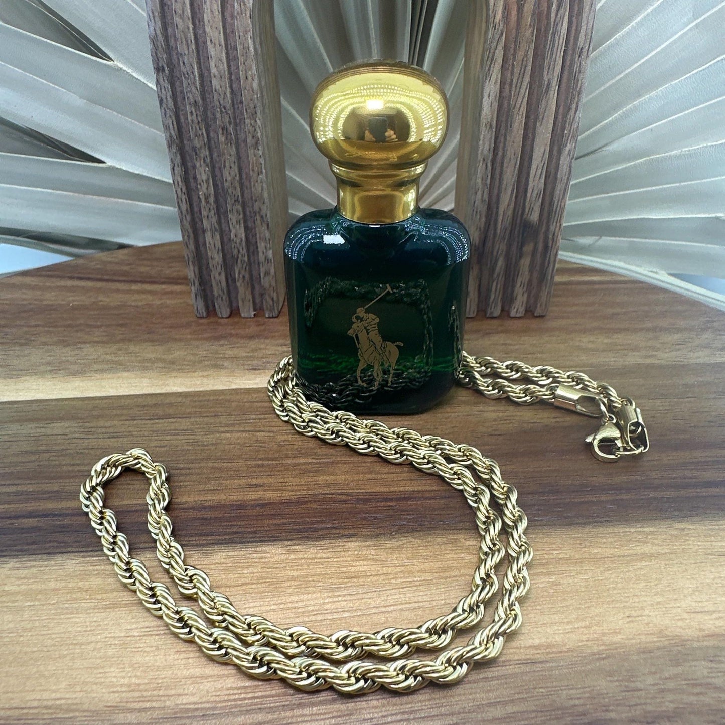 Gold Rope Necklace for Men - Gold Rope Chain - Mens Gold Necklace - Waterproof Chain - gifts for him - Men's Jewelry Gold Necklace, B004