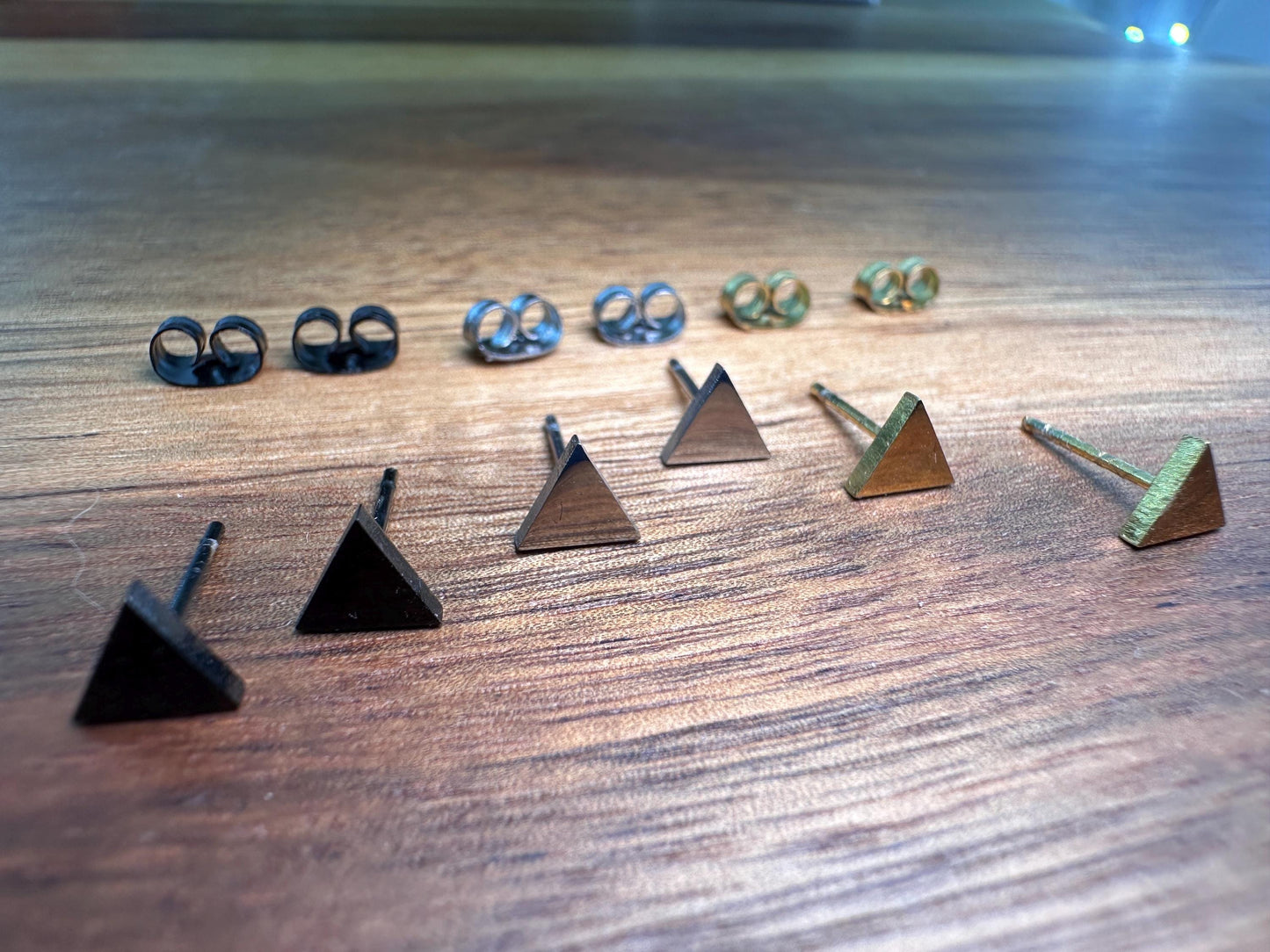 Mens Stacking Earrings - Stacking Stud Earrings, second third studs, Male Earring, Edgy Mens Earrings Set Studs for Men A501/388/511