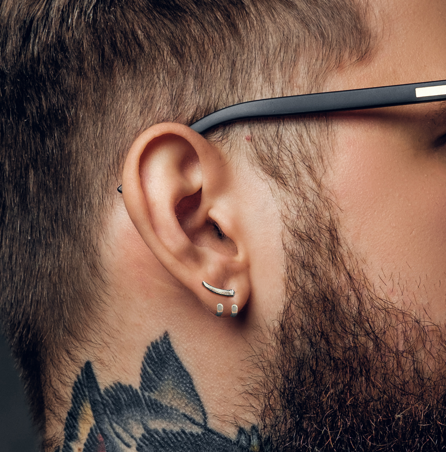 Manly Earrings - Silver Stud Earrings, Men, Edgy Male Earring, Silver Mens Stud Earrings, Studs for Men, sword studs