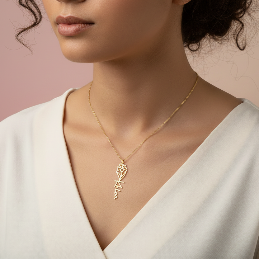 Custom Flower Necklace