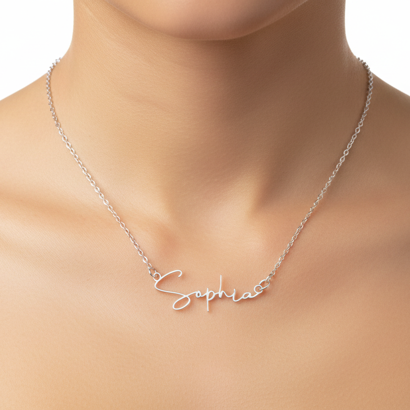 Personalised Name Necklace - Funky Bird - Gift for Her - Gift for