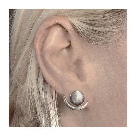 Womens earrings, ladies stud earrings. Huggie Earrings - Hanging earrings, Delicate, dainty earrings, Silver Jewellery