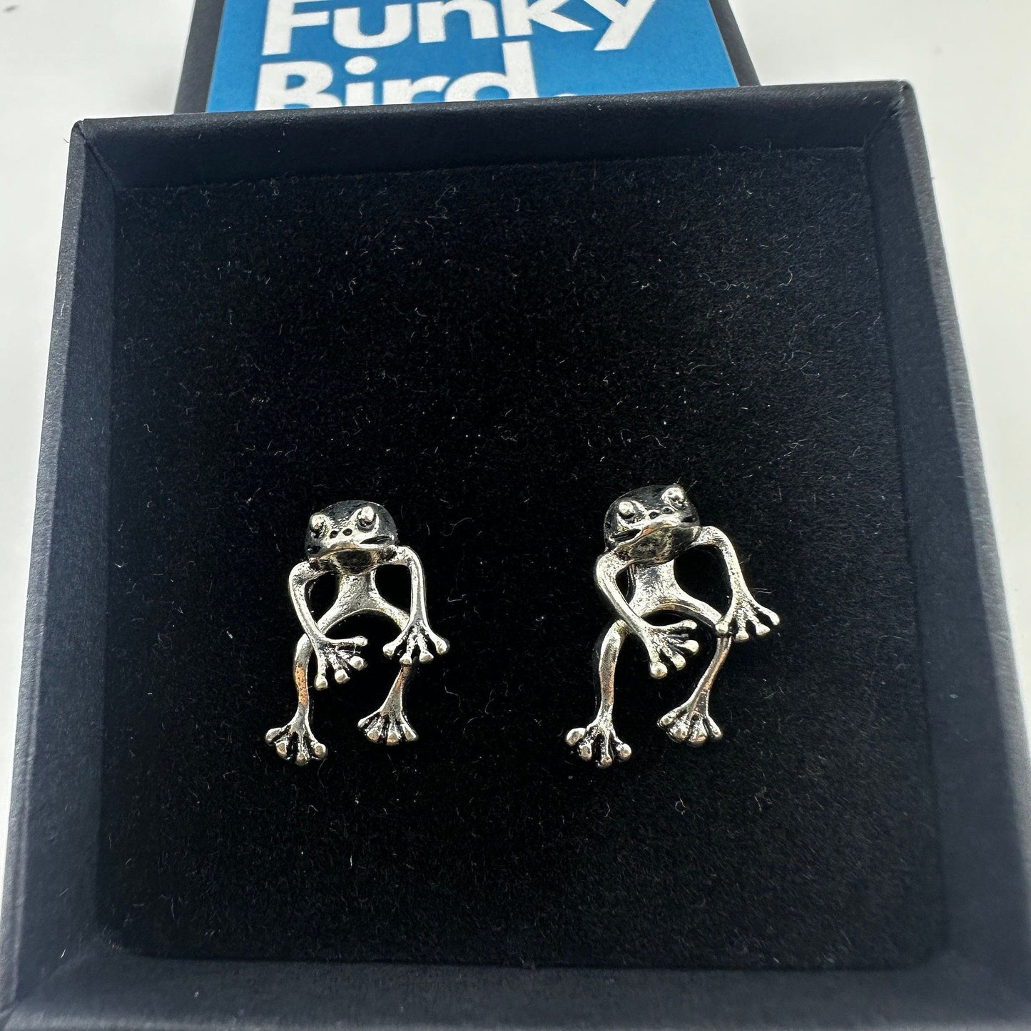 Frog Earrings - Cute Animal Frog Earrings, Girls Fun Earrings, Cute Frog Earrings, Frog Jewellery, Funky, Unique, A101