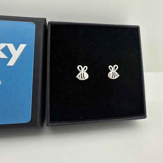Honey Bee Stud Jewellery Earrings, Silver Earrings, Bee Earrings, Honey Bee Earrings, A031