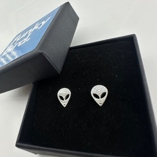 Alien Earrings - UFO Earrings - UFO Studs - Quirky Earrings - Fun Earrings - Space Earrings - Cool Earrings - Novelty Earrings, A271