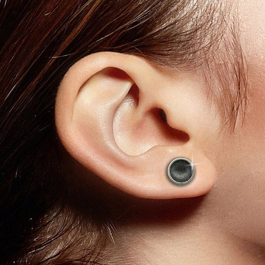 Womens Earrings - Silver Stud Earrings, Womens, Oxidised, Ladies, Sterling Silver, Ladies Stud Earrings, Concave Earring, Womens Studs, A357