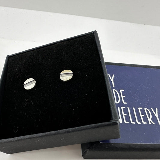 Screw head Earrings - Silver Stud Earrings Piercing men, Male Earring, Industrial  Earrings, Sterling Silver, Edgy Mens studs, A323a
