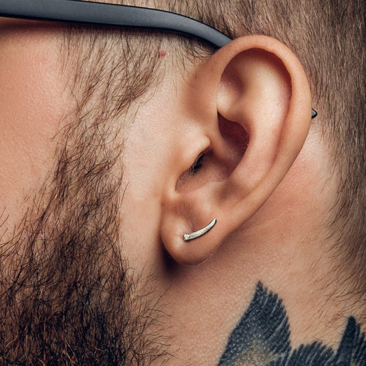 Earrings for seconds, Mens Jewelry Womens earrings Silver jewelry earring studs for mens tick stud earring men manly jewelry, A373