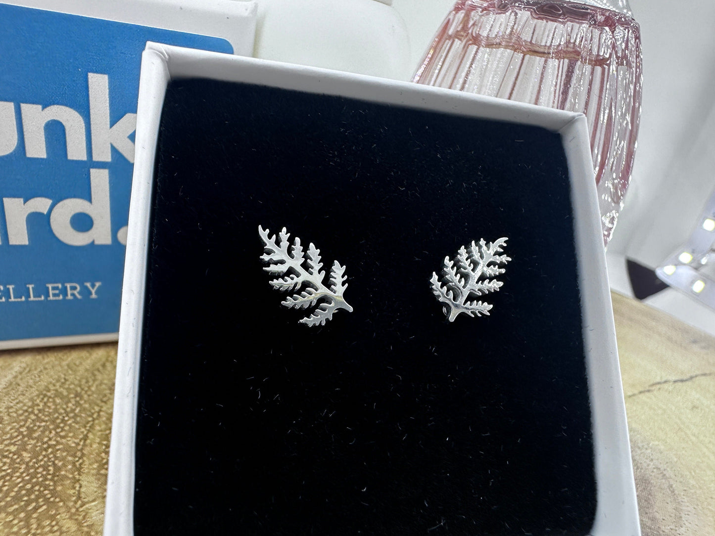 Women's Earrings - Silver Fern Stud Earrings, Minimalist, Gifts for Wife, Women's Stud Earrings, Studs for Women, Nature Earrings, A385