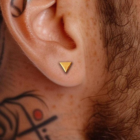 Mens Small Earrings - Gold Stud Earrings, Men, Gift for manly man, Seconds Male Earring, Edgy, Mens Stud Earrings, Studs for Men, A511
